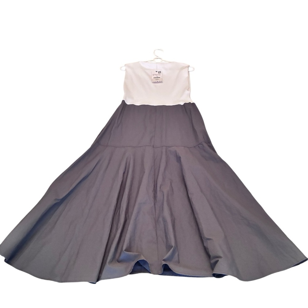 NWT Zara High-Waist Olive Green Maxi Skirt with Front Patch Pockets Large - Picture 6 of 9